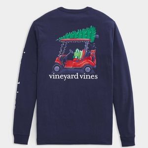 NWT Vineyard Vines Christmas Golf Cart Long-Sleeve